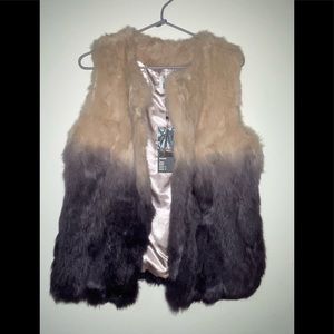 NWT Luii ,  Rabbit fur vest